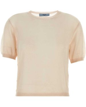 Prada Skin Cashmere Jumper - Natural