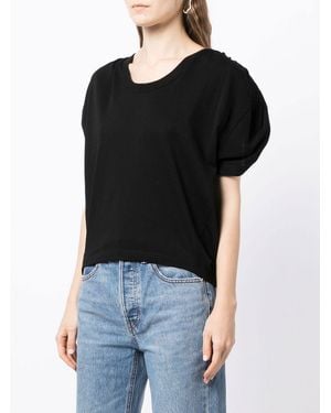Alexander Wang Drapierte schulterhaarlose Top drapierte - Schwarz