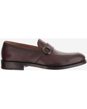 Ferragamo Leder-Loafer - Braun