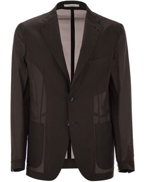 Tagliatore Lightweight Technical Fabric Jacket - Black
