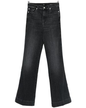 Seven7 Zeven Moderne Dojo Uitlopende Denimjeans - Zwart