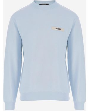 Jacquemus Le Sweatshirt Gros Grain-sweatshirt - Blauw