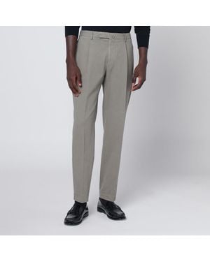 Santaniello Cotton And Cashmere Pants - Gray