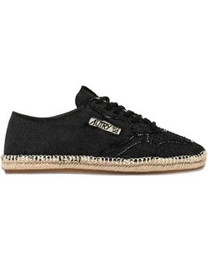 Autry Denim Sneakers - Zwart