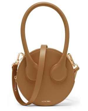 Az Factory By Ester Manas AZ Factory von Ester Manas Round Leder Mini -Tasche - Braun
