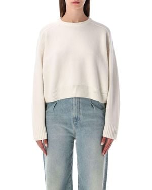 Loulou Sweaters White - Azul