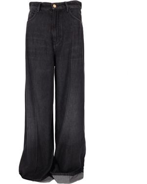 Max Mara Pantalone aus Denim - Schwarz