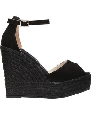 Espadrilles Sandalen Schwarz