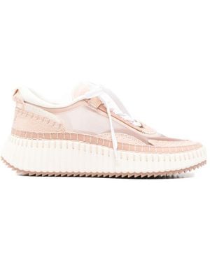 Chloé Nama Plateau-Sneakers - Pink