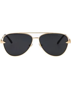 Versace Aviator Sunglasses 0 Ve2283 100287 - Black