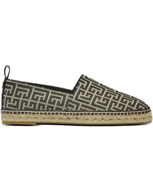 Balmain Espadrilles mit Monogramm-Jacquard - Mehrfarbig