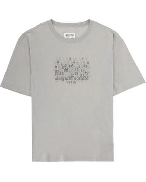 Maison Margiela T Shirt Con Stampa - Grey