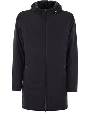 Herno Long Nylon Jacket - Blue