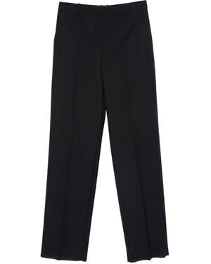Saint Laurent Pantalon De Costume En Laine - Bleu