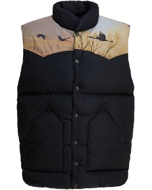 Needles Chaqueta sin mangas " X Rocky Mountain Featherbed" - Negro