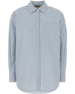 Woolrich Embroidered Poplin Shirt - Blue