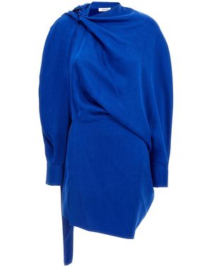 Ferragamo Asymmetrisches Minikleid - Blau