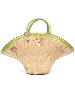 La Milanesa Calore Strohm Tote Tasche - Mettallic