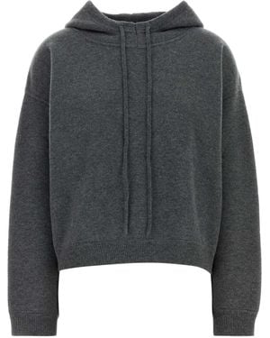Loulou de Saison Charcoal Cashmere Oversize Sarla Jumper - Grey