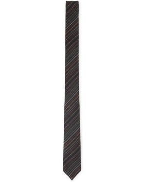 Paul Smith Signature Stripe Tie - Black