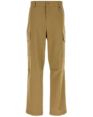 Moncler Beige Stretch Cotton Cargo Pant - Natural
