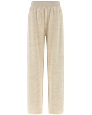 Fabiana Filippi Cotton Wide-Leg Pants - Natural
