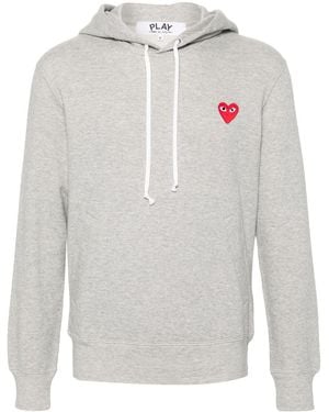 Comme des Garçons Heart Cotton Hoodie - White