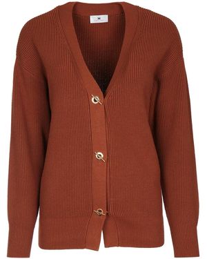 Elisabetta Franchi Tricot Knit Jumper - Brown