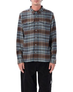 Patagonia Plaid Flannel Button-Up Shirt - Blue