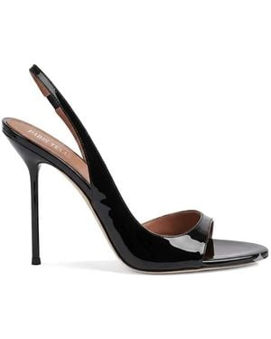 Paris Texas Slingback Court Shoes - White