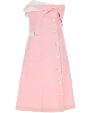 Miu Miu S/S 2010 Pink & Black Swallow Print Mini Dress
