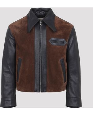 Marni Leather Jacket - Schwarz