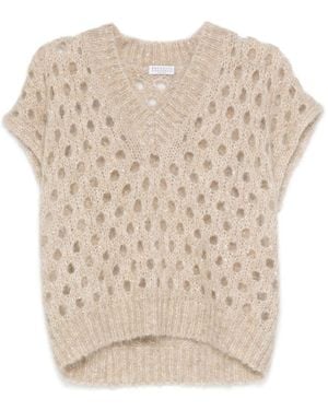 Brunello Cucinelli Sweaters - Natural