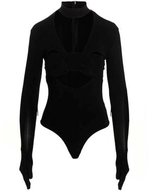 Ambush Body Con Maniche Lunghe - Nero