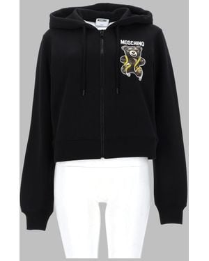 Moschino Sweatshirt Teddy Cotton Sweatshirts - Black