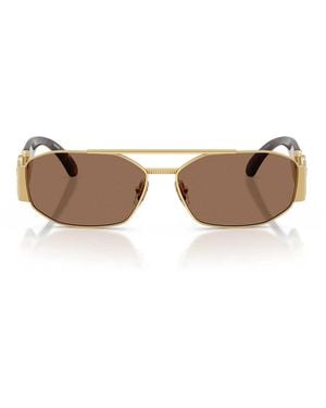 Versace Sonnenbrille Ve2287 100273 Gold/Dunkelbraun Herren