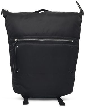 Maison Margiela 'Zip Line' Fabric Backpack - Black