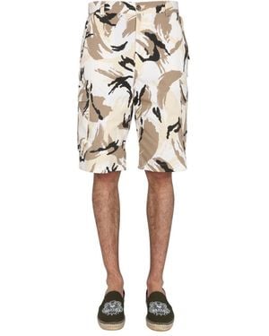 KENZO Tropic Camo Bermuda - Natural