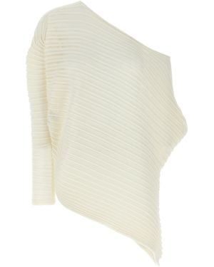 Issey Miyake Top "Stream" - Weiß