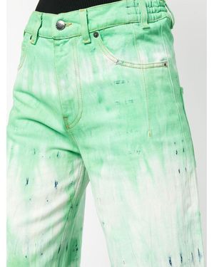 DARKPARK Jeans Mit Batikmuster - Grün