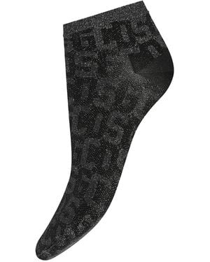 GCDS X WOLFORD Monogram Socks - Black