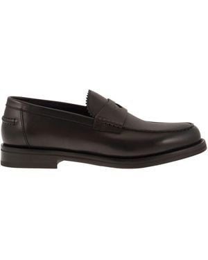 Doucal's Doucals Leder Penny Loafer - Schwarz