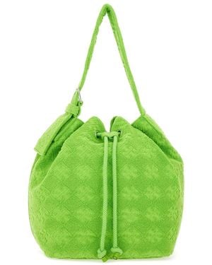 Tory Burch Übergroße "T Monogramm" Eimerbeutel - Grün