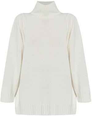 Max Mara Cashmere Turtleneck Sweater - White