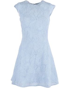 ROTATE BIRGER CHRISTENSEN Mesh Mini Dress Plein Air (Tight Fit) - Blue