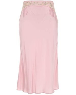 Prada Satin Skirt - Pink