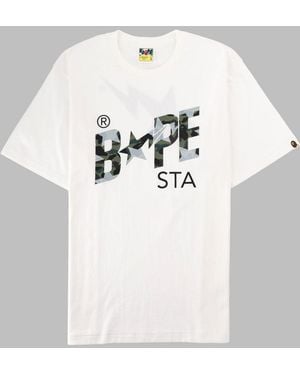 A Bathing Ape T Shirt Con Stampa - Grey