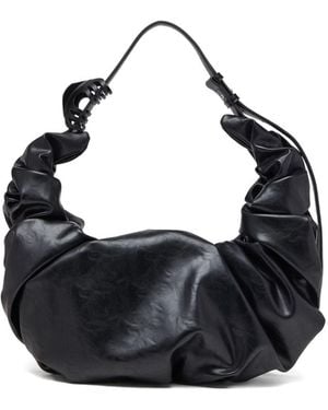 DIESEL Grab-D Hobo L Shoulder Bag - Black