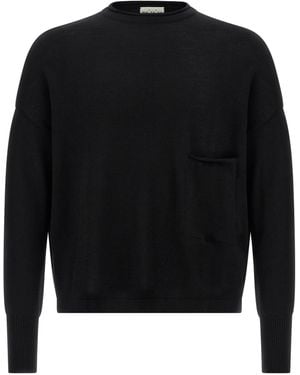 Ma'ry'ya Wollpullover - Schwarz