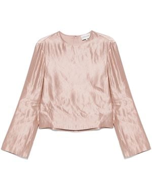 Loulou de Saison Nino Round Neck Blouse Clothing - Pink